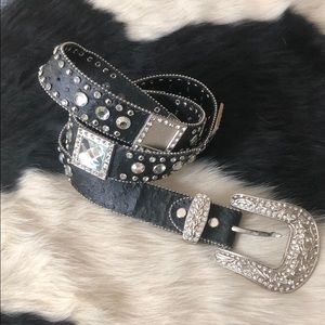 Western bling belt